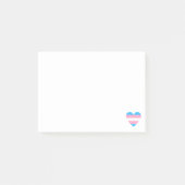 Transgender Flag Heart Post-it® Notes (Voorkant)