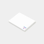 Transgender Flag Heart Post-it® Notes (Schuin)