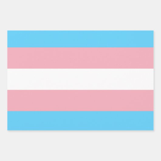 Transgender Flag Inpakpapier Vel (Voorkant)