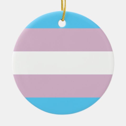 Transgender Flag keramische siervoorwerpen Keramisch Ornament (Voorkant)