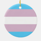 Transgender Flag keramische siervoorwerpen Keramisch Ornament (Achterkant)