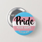 Transgender Flag LGBT - Gepersonaliseerd Ronde Button 5,7 Cm (Voorkant /achterkant)