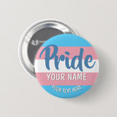 Transgender Flag LGBT Persoonlijke Button (Voorkant /achterkant)