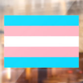 Transgender Flag LGBTQIA+ Flag Window Cling Raamsticker (Vel 2)