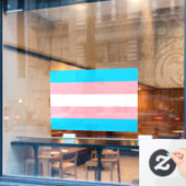 Transgender Flag LGBTQIA+ Flag Window Cling Raamsticker (Cafe Raam)