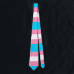 Transgender Flag | LGBTQIA Pink, Blue and White Stropdas<br><div class="desc">Fun tie in light blue, pink and white to stand for the transgender flag colors.</div>