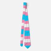  Transgender Flag | LGBTQIA+ Pink, Blue and White Stropdas (Achterkant)