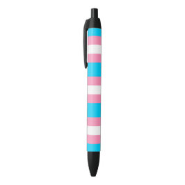  Transgender Flag | LGBTQIA+ Pink, Blue and White Zwarte Inkt Pen