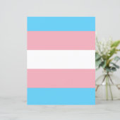 Transgender Flag Papier (Staand voorkant)