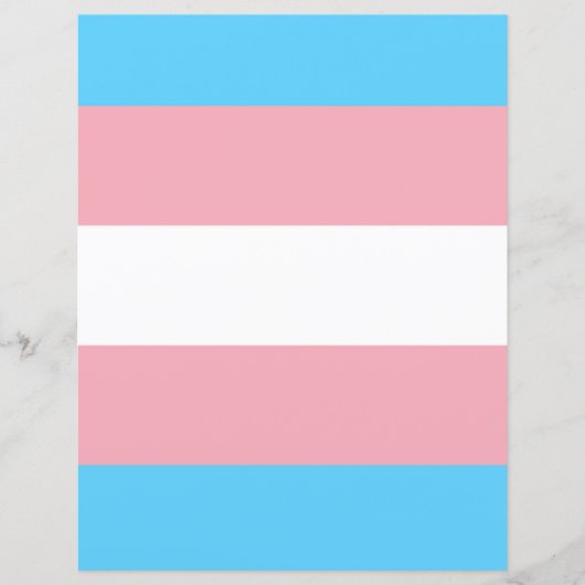 Transgender Flag Papier (Voorkant)