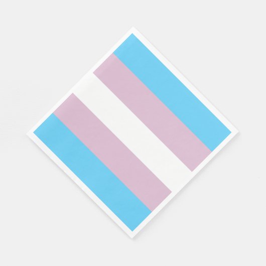 Transgender Flag Papieren servetten (50 PK) (Hoek)