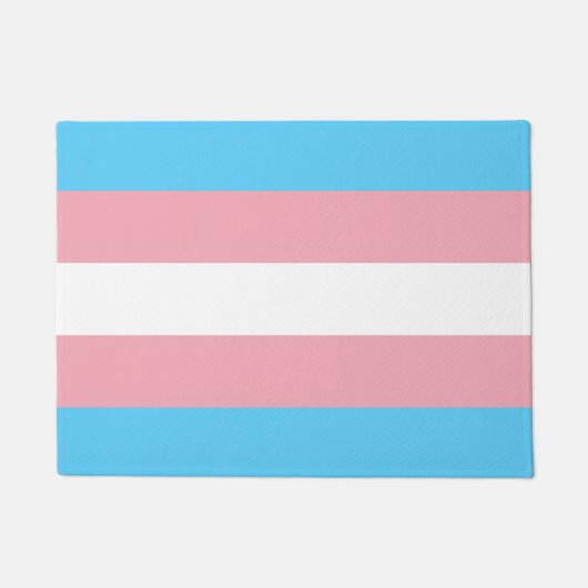 Transgender Flag & Pride community house mat /LGBT (Voorkant)