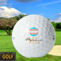Transgender Flag & Pride golfing monogrammed/LGB