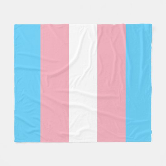 Transgender flag pride LGBT Symbool Homos Fleece Deken (Voorkant (Horizontaal))