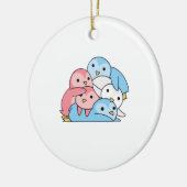 Transgender Flag Pride Lgbtq Cute Penguin Keramisch Ornament (Links)