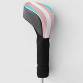 Transgender Flag & Pride Love golf community /LGBT Golfheadcover (Schuin)