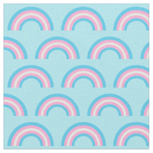 Transgender Flag Rainbows Cute Blue Roze White Stof