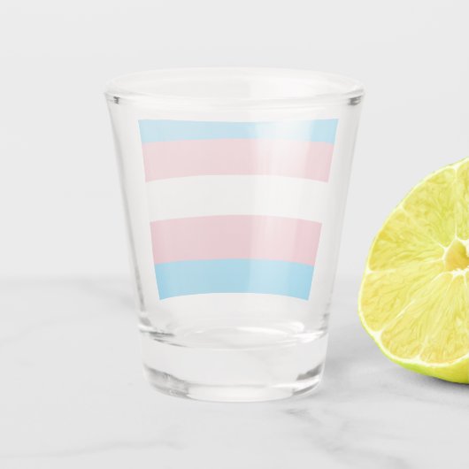 Transgender Flag Shot Glas (Achterkant)