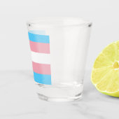 Transgender Flag Shot Glas (Rechts)