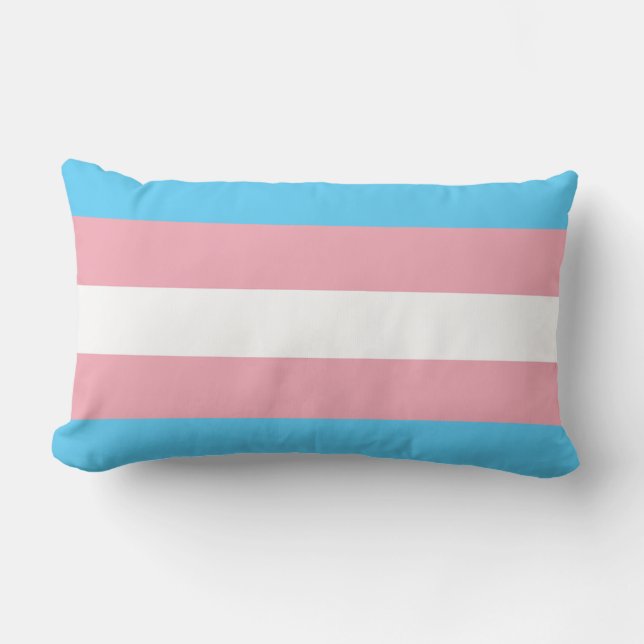Transgender Flag Sierkussen Kussen (Voorkant)