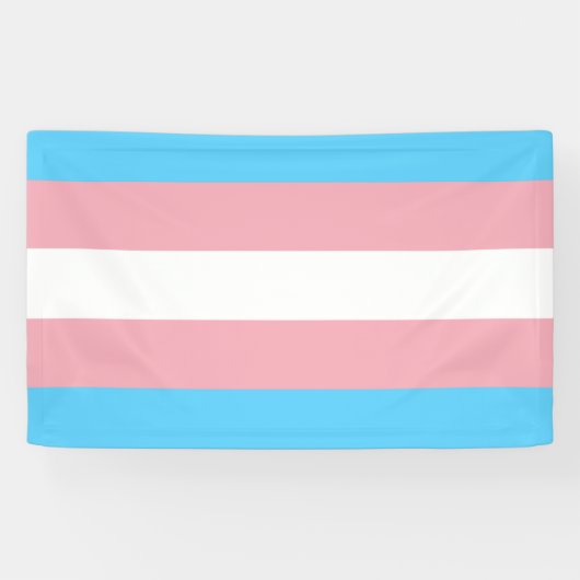 Transgender Flag Spandoek (Horizontaal)