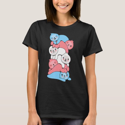 Transgender Flag Trans Pride Lgbetq Sloth T-shirt (Voorkant)