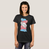 Transgender Flag Trans Pride Lgbetq Sloth T-shirt (Voorkant volledig)