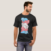 Transgender Flag Trans Pride Lgbetq Sloth T-shirt (Voorkant volledig)