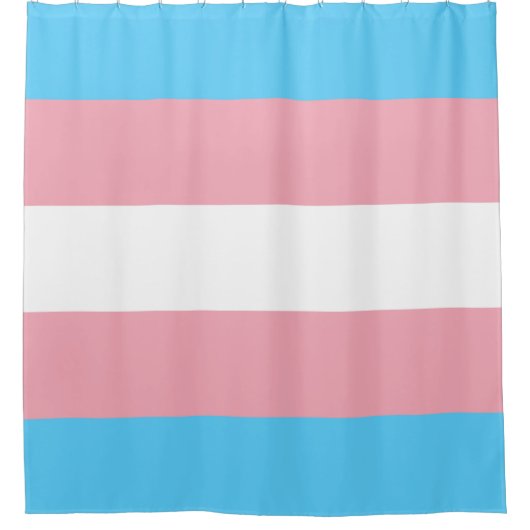 Transgender flag trans pride LGBT symbol gay homos Douchegordijn (Voorkant)