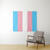 Transgender flag trans pride LGBT symbol gay homos Wandkleed (In Situ (horizontaal))