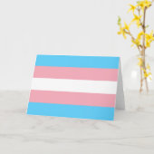 Transgender flag trans-pride LGBT symbool homohomo Kaart (Gele Bloem)