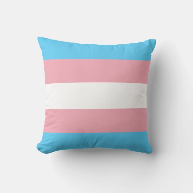 Transgender flag trans-pride LGBT symbool homohomo Kussen (Voorkant)