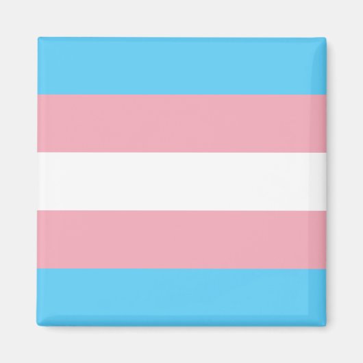 Transgender flag trans-pride LGBT symbool homohomo Magneet (Voorkant)