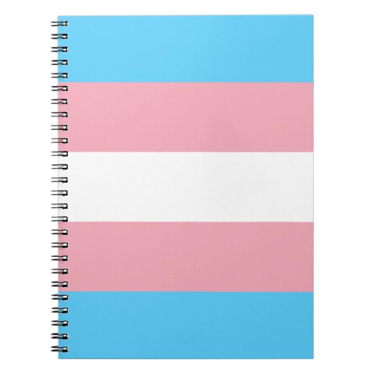 Transgender flag trans-pride LGBT symbool homohomo Notitieboek (Voorkant)