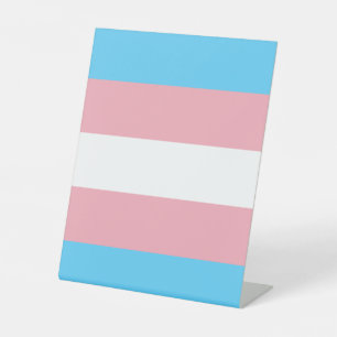 Transgender flag trans-pride LGBT symbool homohomo Reclamebord Met Voetstuk