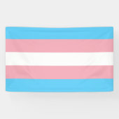 Transgender flag trans-pride LGBT symbool homohomo Spandoek (Horizontaal)