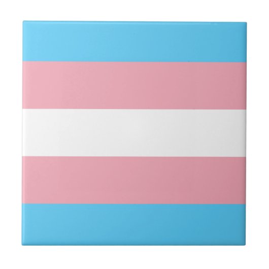 Transgender flag trans-pride LGBT symbool homohomo Tegeltje (Voorkant)