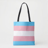 Transgender flag trans-pride LGBT symbool homohomo Tote Bag (Voorkant)