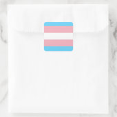 Transgender Flag Vierkante Sticker (Tas)