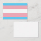 Transgender Flag Visitekaartje (Voorkant / Achterkant)