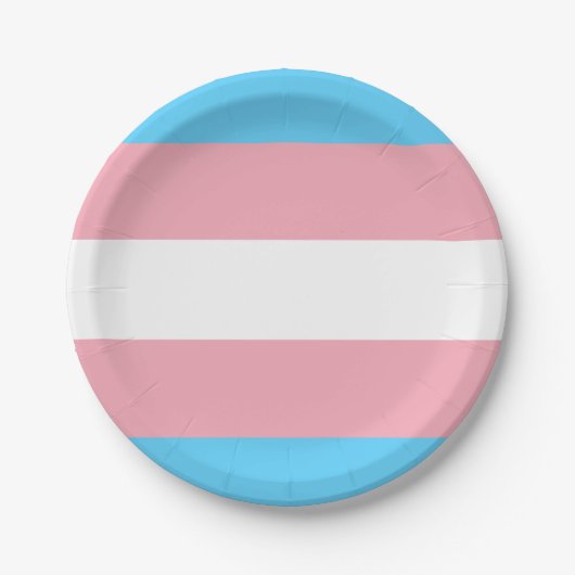 Transgender Flagge Papieren Bordje (Voorkant)