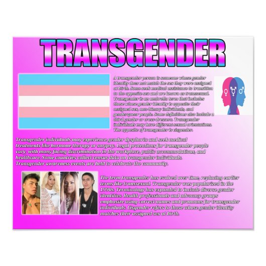 Transgender Foto Afdruk (Voorkant)
