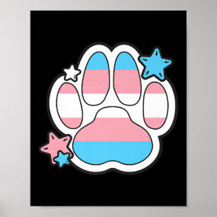 Transgender Furry Paw Lgbtq Maand Gay Rechten Prid Poster