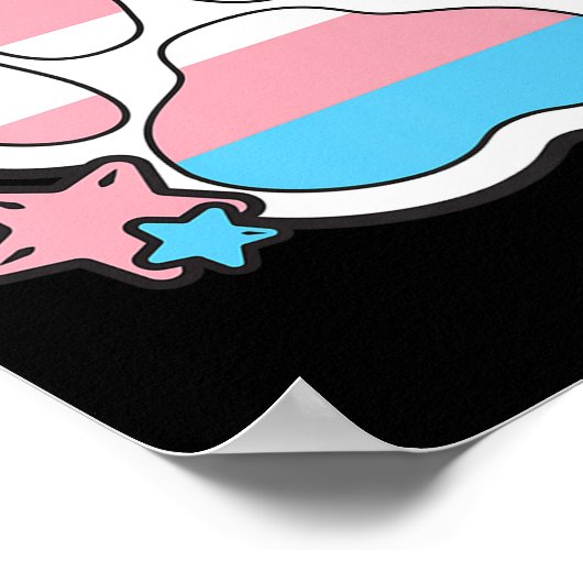 Transgender Furry Paw Lgbtq Month Gay Rights Pride Poster (Hoek)