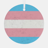 Transgender Glas Ornament (Achterkant)