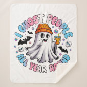 Transgender Grappig Halloween - Ik Spook Mensen Sherpa Deken (Voorkant)