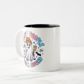 Transgender Grappig Halloween - Ik Spook Mensen Tweekleurige Koffiemok (Voorkant links)