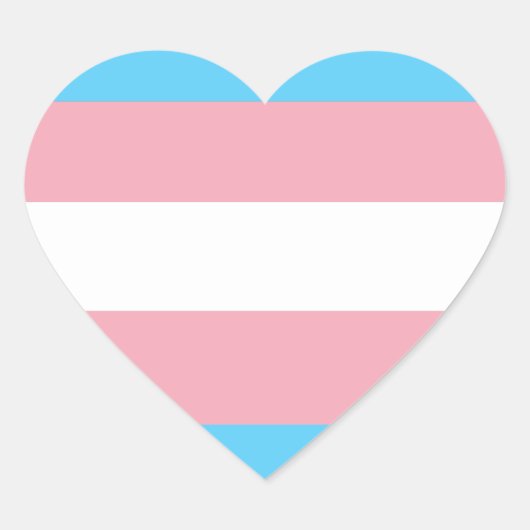 Transgender Hart Sticker (Voorkant)