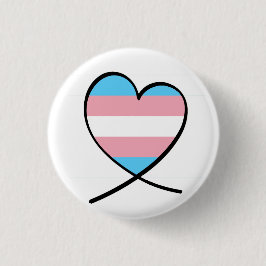 Transgender Heart Ronde Button 3,2 Cm