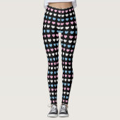Transgender Hearts Pattern Leggings (Voorkant)